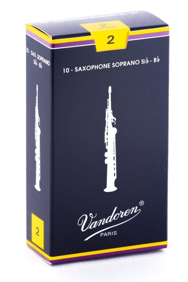 Vandoren SR202 Soprano Sax Traditional Reeds Strength 2 (Box of 10) Online now