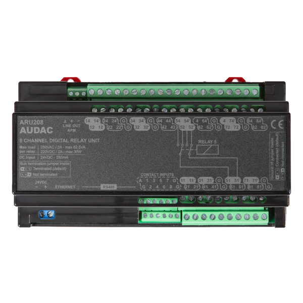 Audac ARU208 Multi-Channel Digital Relay Unit 8 Relays Online Hot Sale