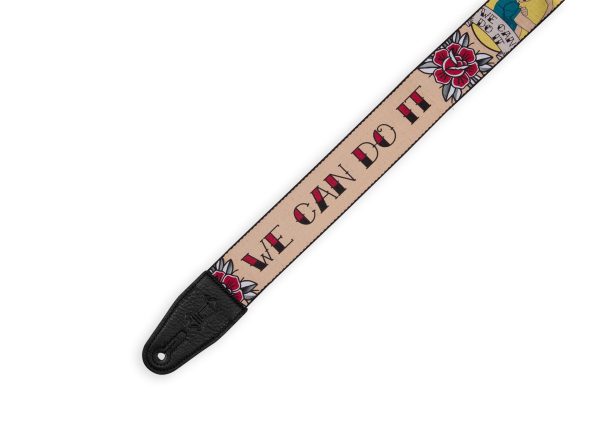 Levy s MPD2-125 Polyester Guitar Strap - 2  (Rosie the Riveter) on Sale