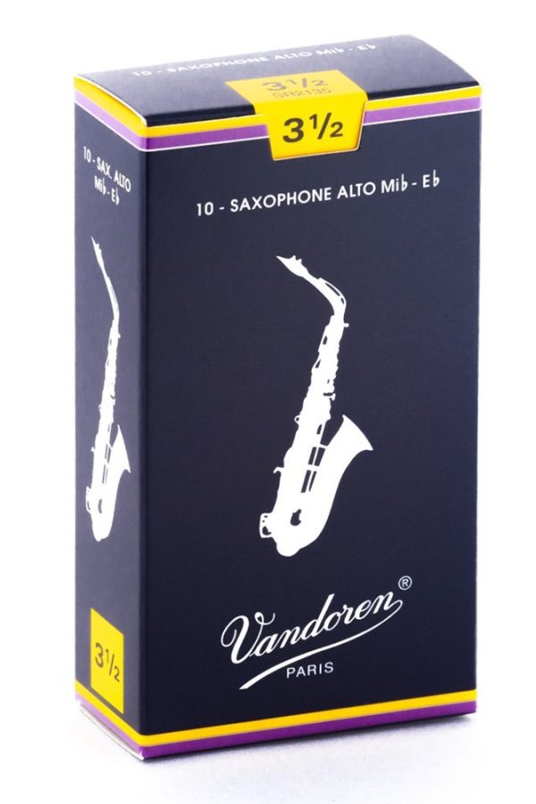 Vandoren SR2135 Alto Sax Traditional Reeds Strength 3.5 (Box of 10) Sale