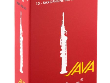 Vandoren SR3025R Soprano Sax JAVA Red Reeds Strength 2.5 (Box of 10) Online Sale