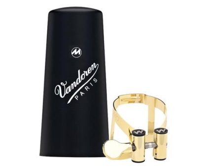 Vandoren LC61GP Masters M O Ligature and Plastic Cap for Bb Clarinet (Gold Plated) Cheap