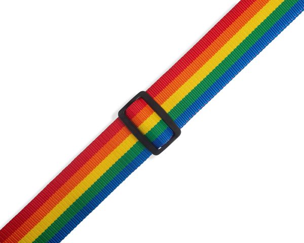 Levy s M8POLY-RNB Polypropylene Guitar Strap - 2  (Rainbow) on Sale