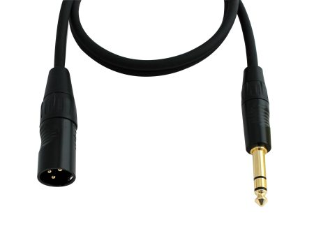 Digiflex HXMS-3 1 4  TRS To XLR Male Adaptor Cable - 3 Foot Fashion