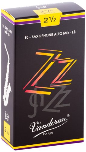 Vandoren SR4125 Alto Sax ZZ Reeds Strength 2.5 (Box of 10) Sale