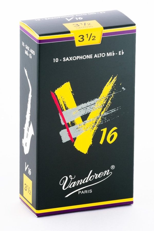 Vandoren SR7035 Alto Sax V16 Reeds Strength 3.5 (Box of 10) Supply