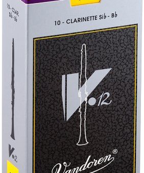 Vandoren CR1945 Bb Clarinet V.12 Strength 4.5 Reeds (Box of 10) Online Hot Sale