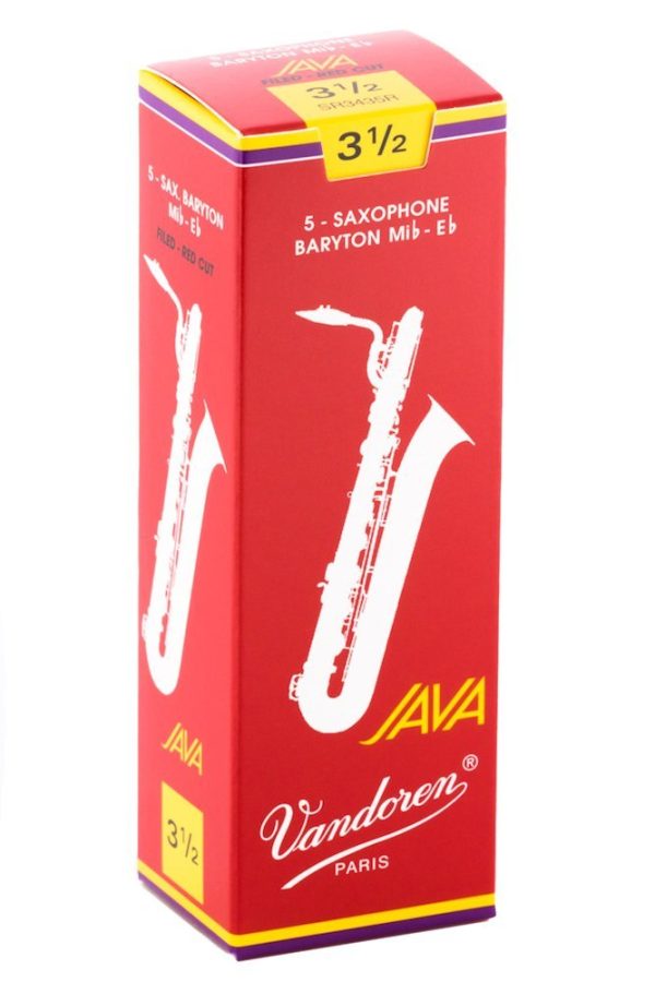 Vandoren SR3435R Bari Sax JAVA Red Reeds Strength 3.5 (Box of 5) For Cheap