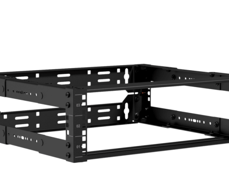 Caymon OPR303A B 19  Depth Adjustable Open Frame Rack For 3 Units Fashion