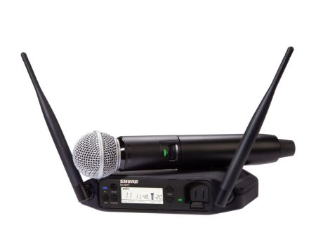 Shure GLXD24+ SM58-Z3 Dual Band Wireless System with GLXD4+ Tabletop Receiver and SM58® Handheld Transmitter Discount