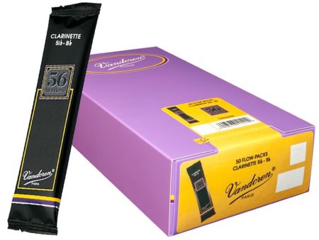 Vandoren CR5035-50 Bb Clarinet 56 Rue Lepic Reeds Strength 3.5 (Box of 50) Supply