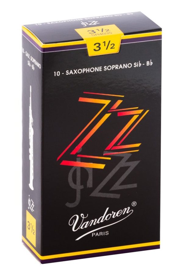 Vandoren SR4035 Soprano Sax ZZ Reeds Strength 3.5 (Box of 10) For Cheap