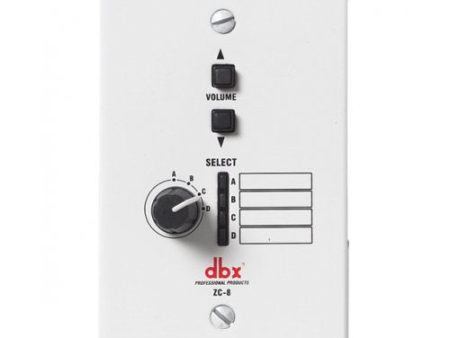 DBX ZC8 Wall-Mounted Zone Controller w  Source Selector and Volume Control Online Hot Sale