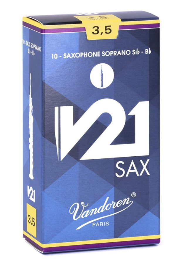 Vandoren SR803 V21 Soprano Sax Reeds Strength 3.5 (Box of 10) Sale