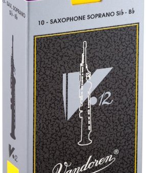 Vandoren SR604 Soprano Sax V.12 Reeds Strength 4 (Box of 10) on Sale