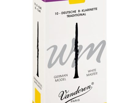 Vandoren CR1625T White Master Traditional Bb 2.5 Clarinet Reeds Online Hot Sale