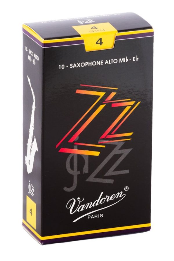 Vandoren SR414 Alto Sax ZZ Reeds Strength 4 (Box of 10) For Discount