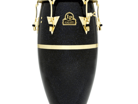 Latin Percussion LP809Z Galaxy Fiberglass Conga (Black Hologram w Gold Tone Hardware) Online Hot Sale