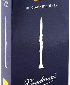 Vandoren CR105 Bb Clarinet Traditional Reeds Strength 5 (Box of 10) Online Sale