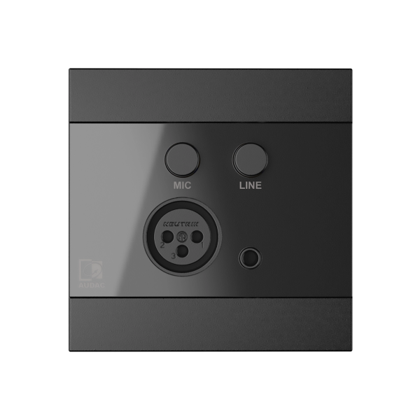 Audac WP205 B Microphone & Line Input Wall Panel (Black) For Cheap