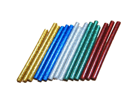 10PCS Colored Hot Melt Glue Sticks Adhesive Assorted Glitter Glue Sticks Online