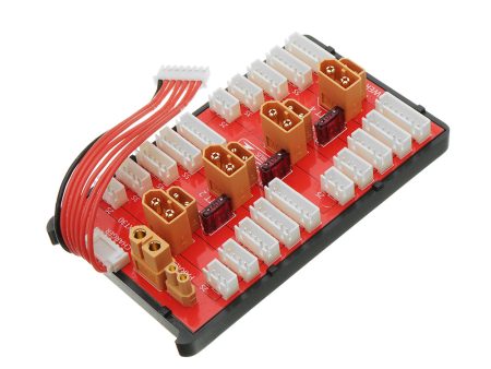 2 IN 1 PG Parallel Charging Board XT30 XT60 Plug Supports 4 Packs 2-8S Lipo Battery For Discount